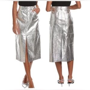 A.L.C.  Alden midi Silver Pencil Skirt